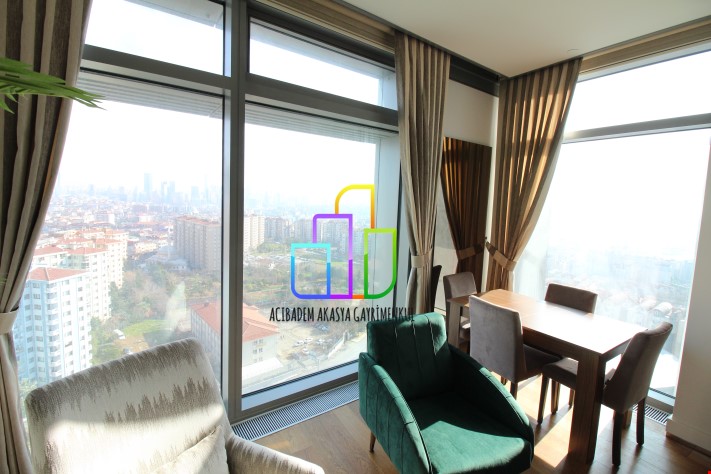 Emaar Square de 1+1 eşyalı kiralık Daire 