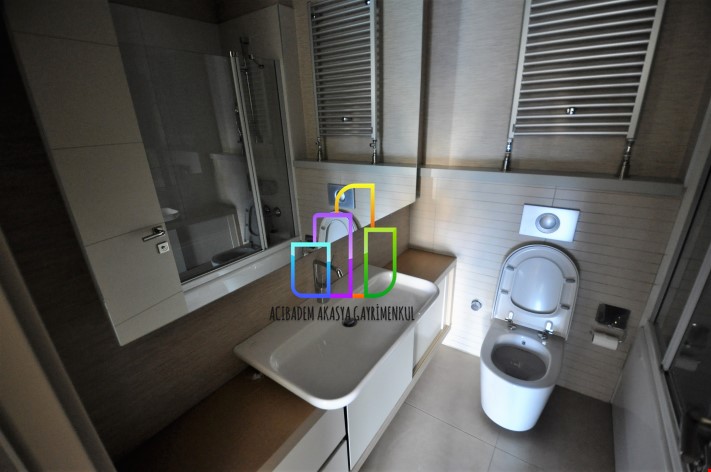 3+1 194m2 AKASYA ACİBADEM KORU ETABI KORU KULE de KİRALIK BALKONLU 