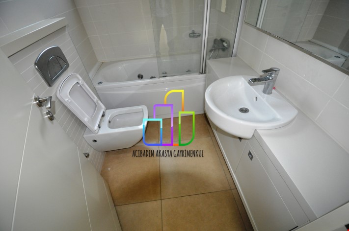 1.5+1 86m2 AKASYA ACİBADEM GÖL ETABI KULE DE YATIRIMLIK & BOŞ