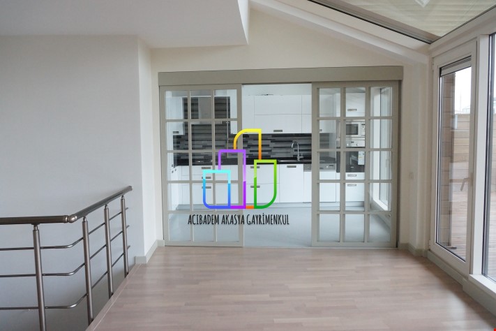 3.5+1 222m2 AKASYA ACİBADEM GÖL ETABI YATAY da TERASLI DUBLEKS