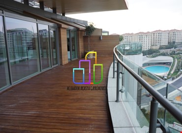 3.5+1 222m2 AKASYA ACİBADEM GÖL ETABI YATAY da  SATILIK TERASLI 